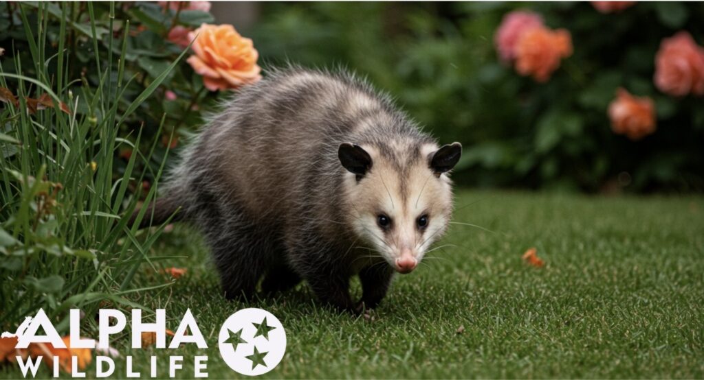 Opossum in Germantown TN yard